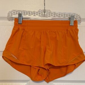 Lululemon Hotty Hot 4” Orange Women's Athletic Shorts